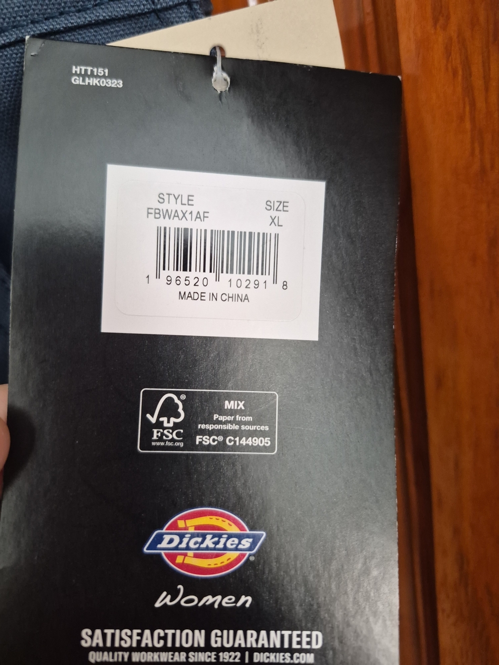 NWT Dickies Tradebuilt Womens Relaxed Fit Waxed Canvas Bib Overalls Blue Duck XL - Picture 11 of 16